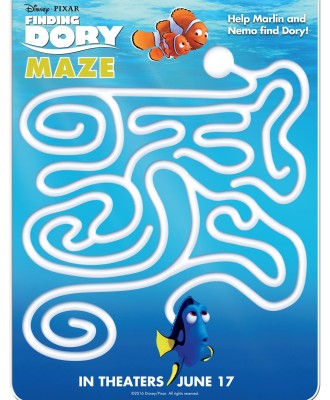 Finding Dory Coloring Pages
