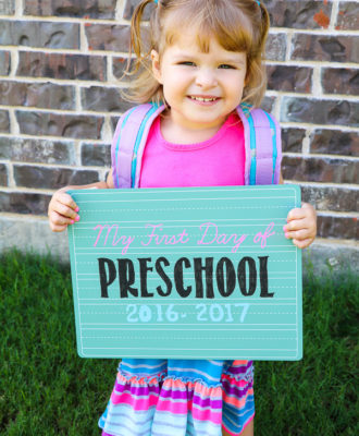 First Day of School signs