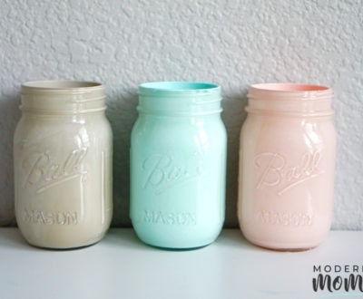 How to Paint Mason Jars from the inside