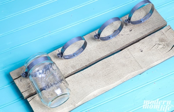 Mason Jar Bathroom Organizer