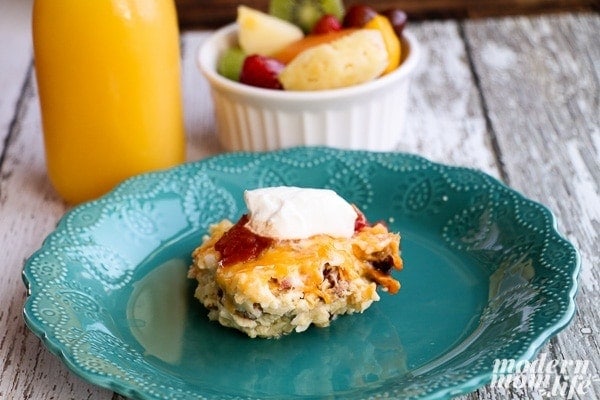 Overnight Crockpot Breakfast Casserole