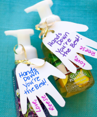 How to Make a Hands Down Teacher Appreciation Gift - Modern Mom Life