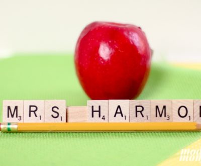 DIY Teacher Nameplate Gift