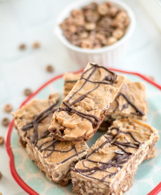 chocolate peanut butter cheerio bars