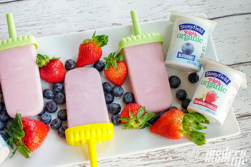 diy yogurt Popsicles