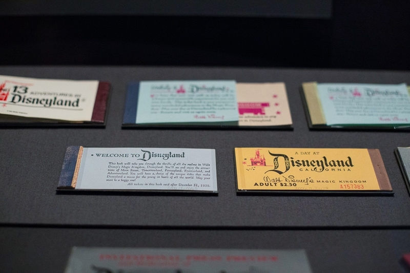 Original DIsneyland tickets at The Walt Disney Family Musuem