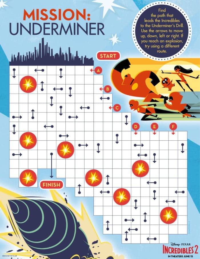 Incredibles 2 Maze