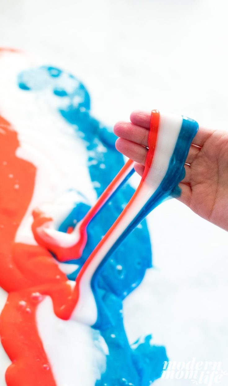 How to make slime inspired by captain america