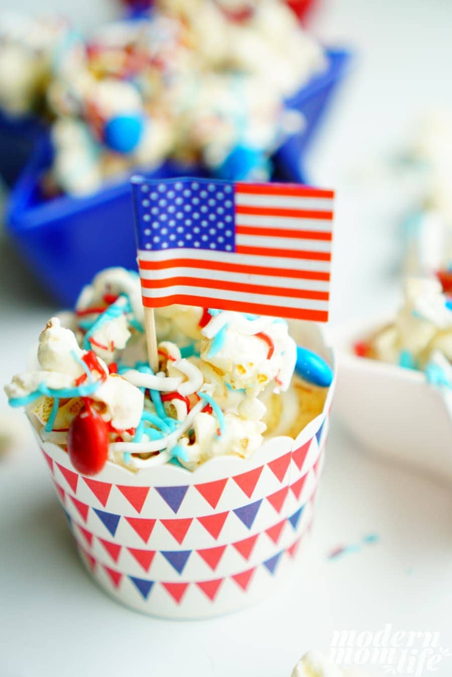 Simple 4th of July Food Popcorn Recipe - Modern Mom Life