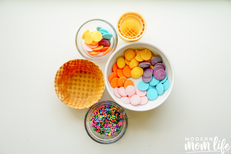 Sprinkled Waffle Bowls