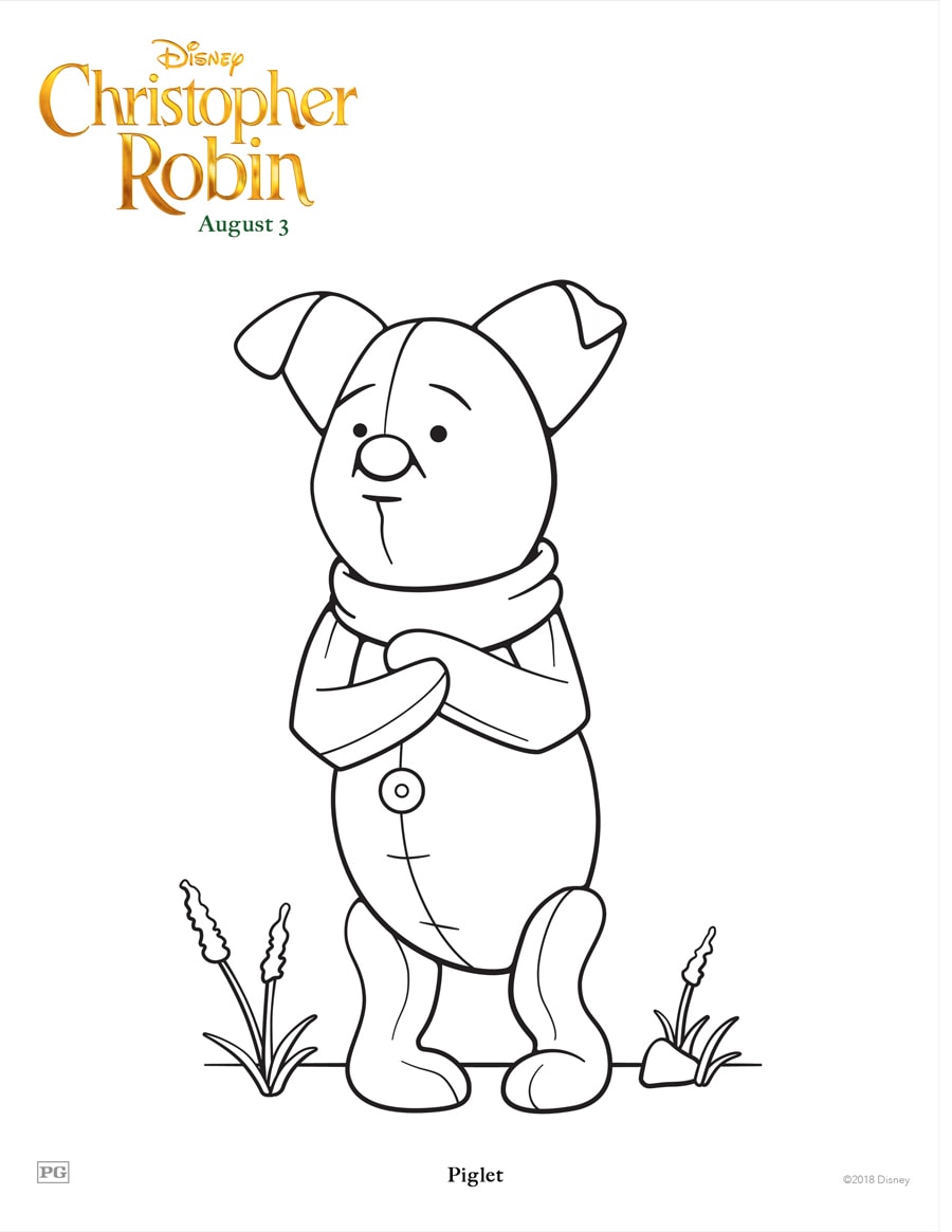 christopher robin coloring pages