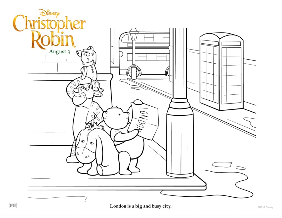 christopher robin coloring pages