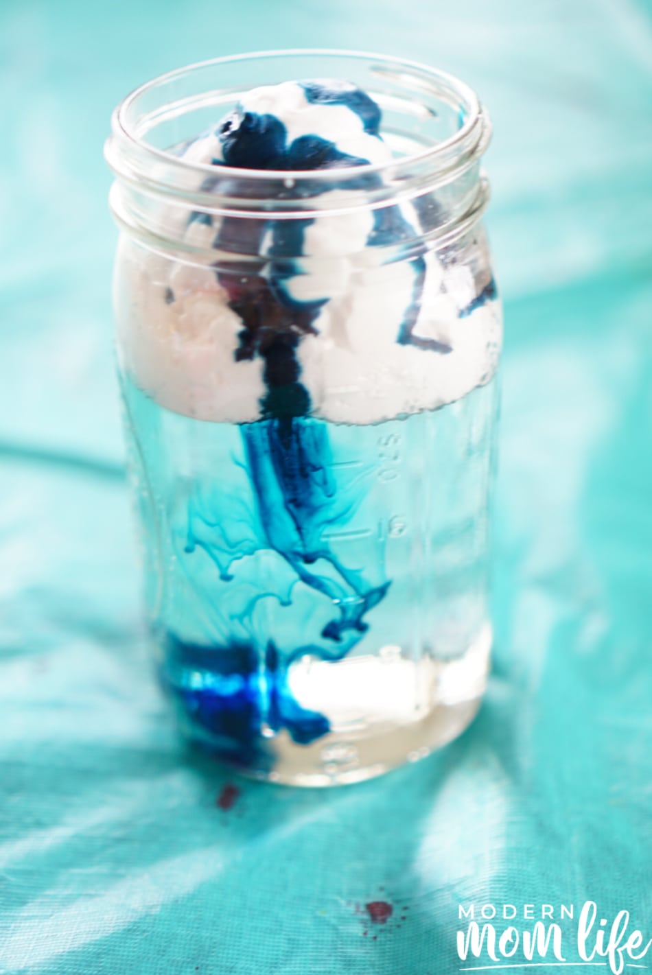 Rain Cloud in a Jar Science Experiment - Modern Mom Life