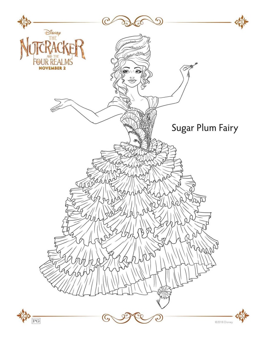 disney nutcracker coloring pages