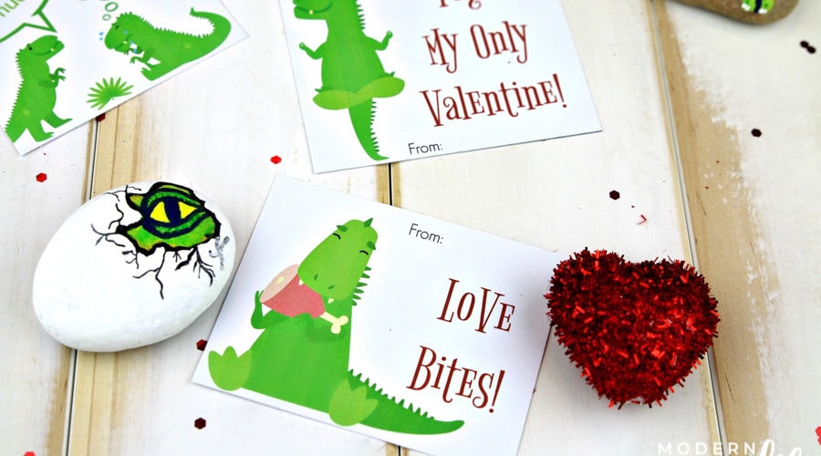 t rex classroom valentine cards
