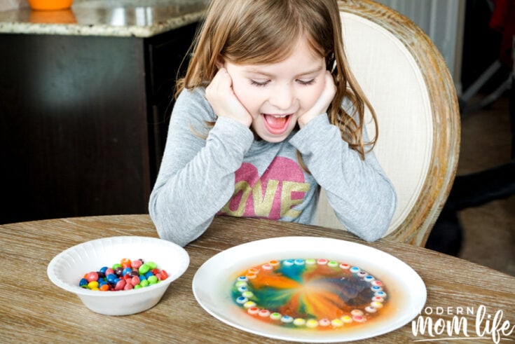 rainbow candy science experiment