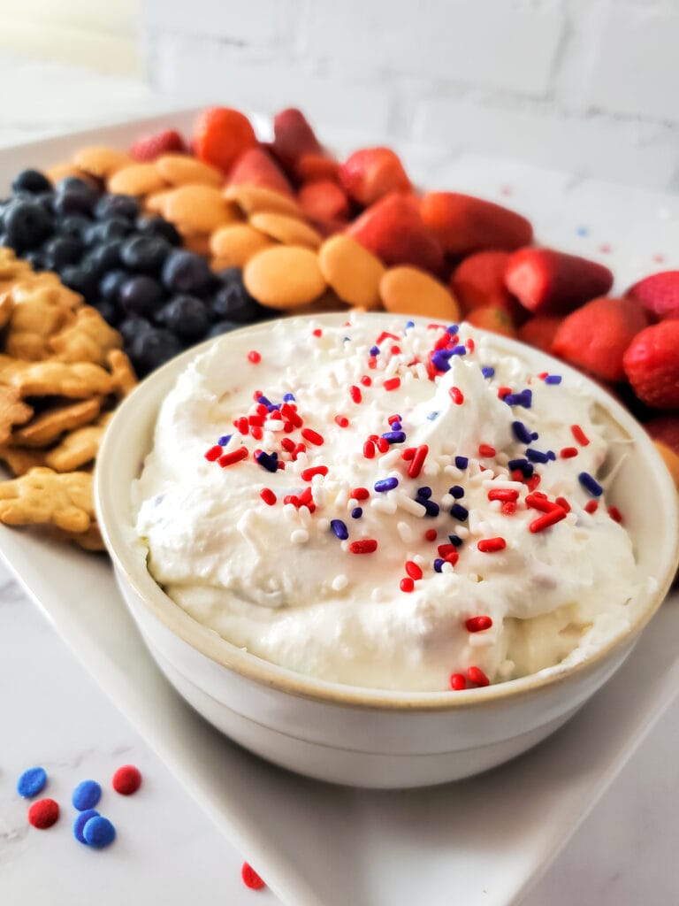 How to make fourth of july fruit dip