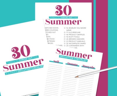 summer declutter