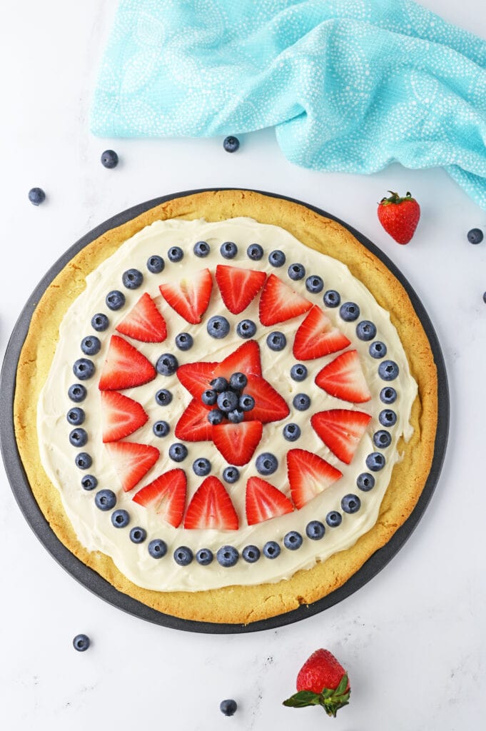 Patriotic Fruit Pizza recipe