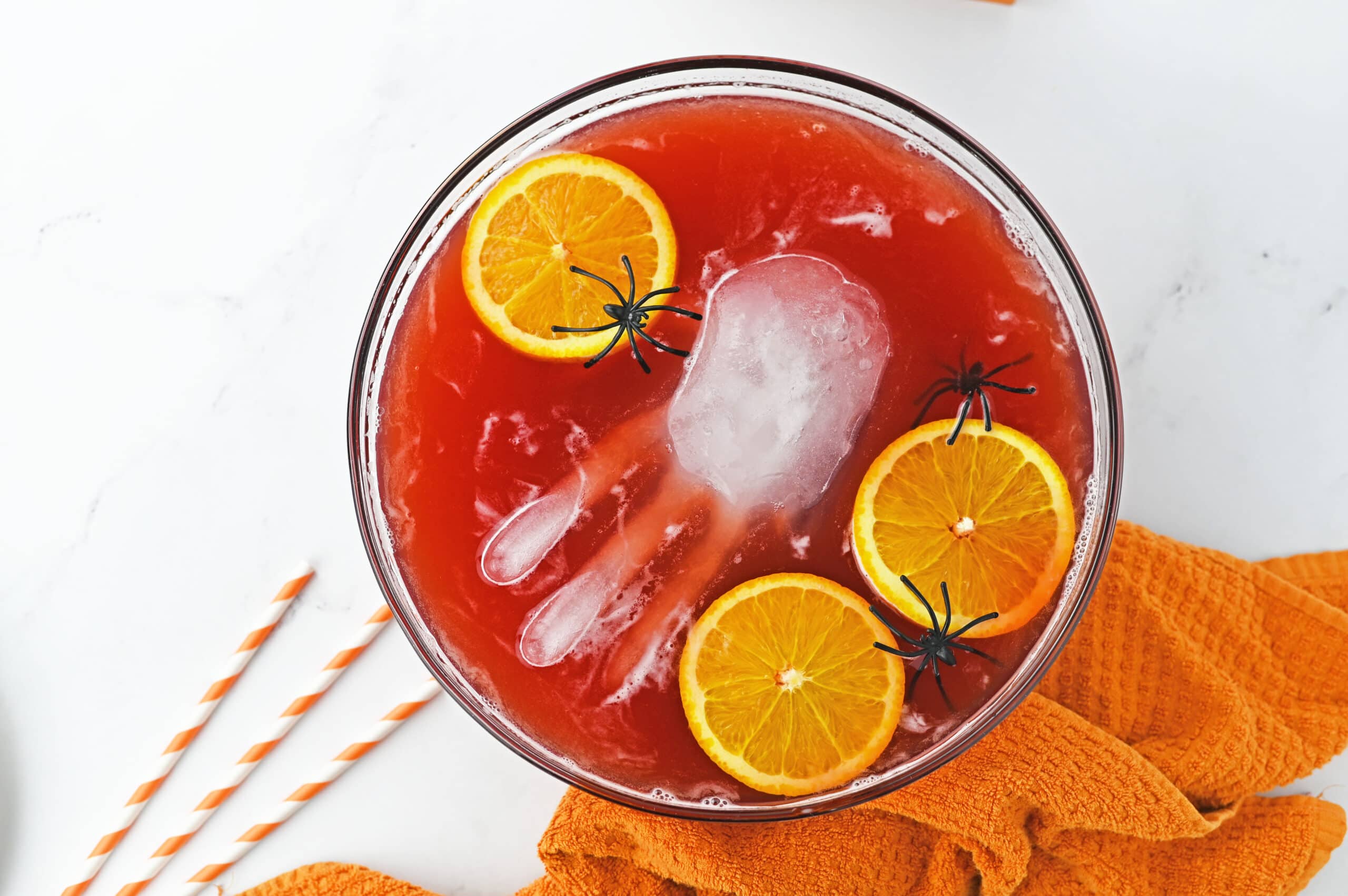Make this orange Halloween party pitcher cocktail for a crowd