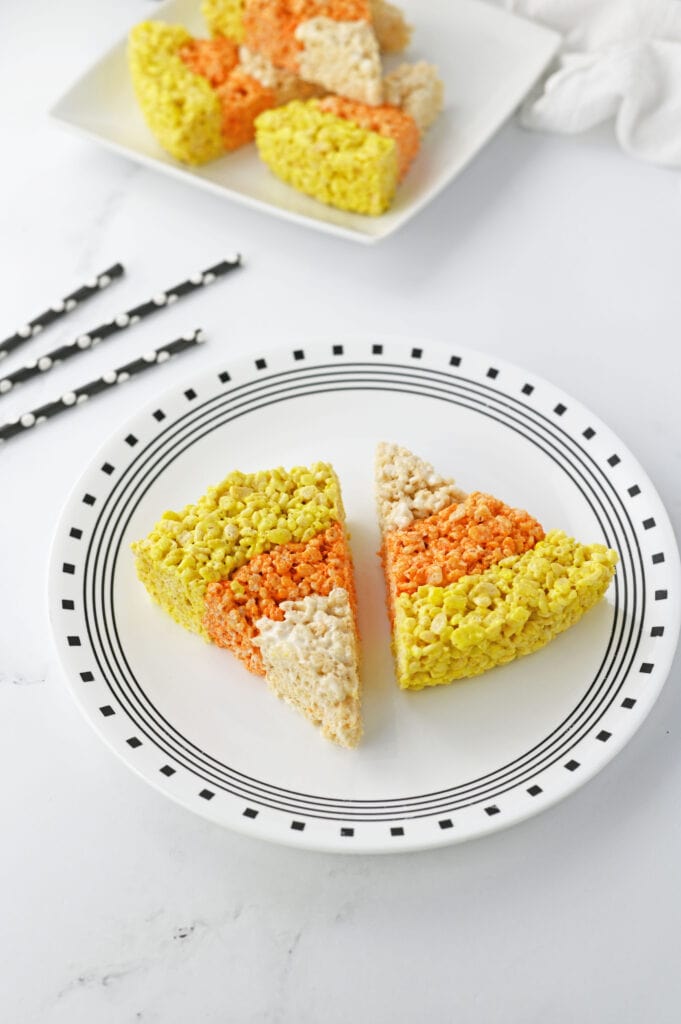 Candy Corn Krispie Treats