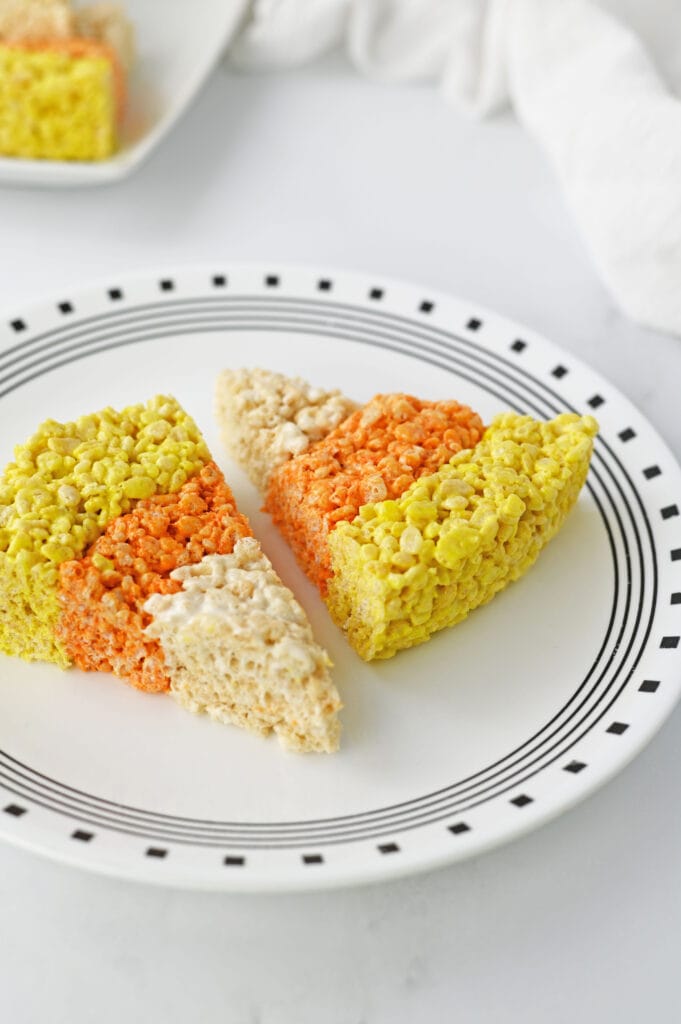 Candy Corn Krispie Treats