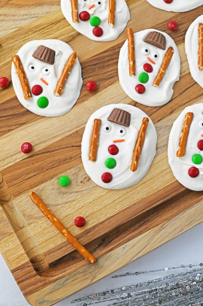 Non bake snowman treat