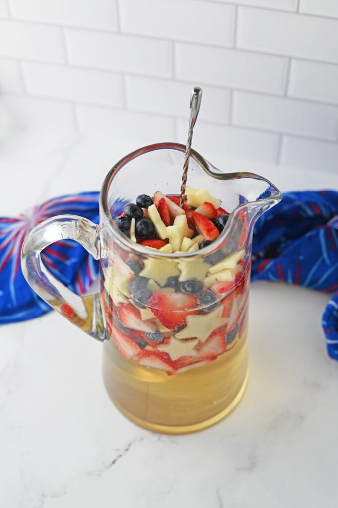 patriotic sangria pitcher