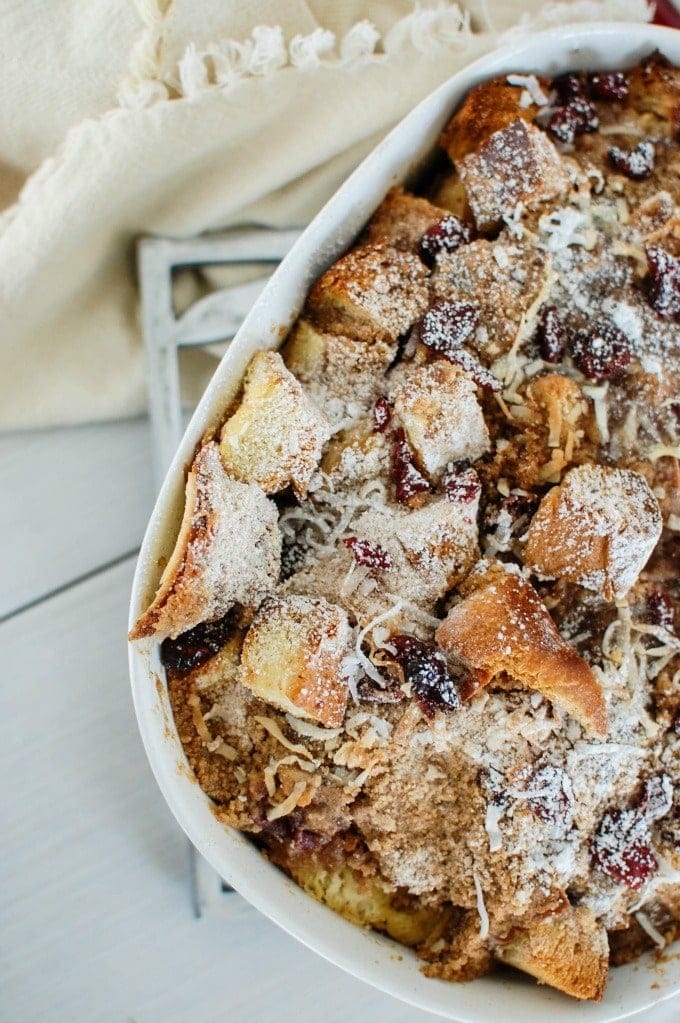 Image for Overnight Coconut Cranberry French Toast Bake