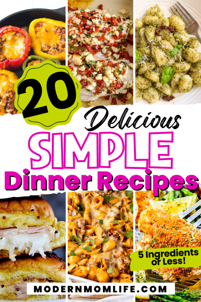 5 ingredients or less dinners