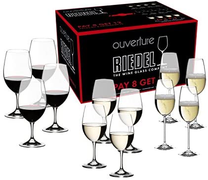 Image for Riedel Ouverture Wine Glass, Set of 12, Red & White & Champagne