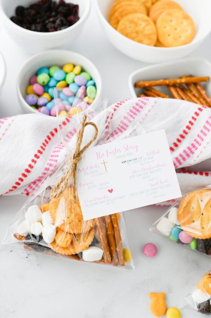 Easter Story Snack Mix Free Printable