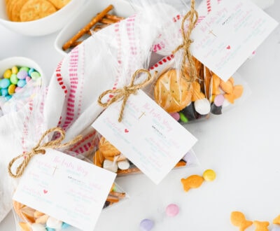 Easter Story Snack Mix Printable Tags