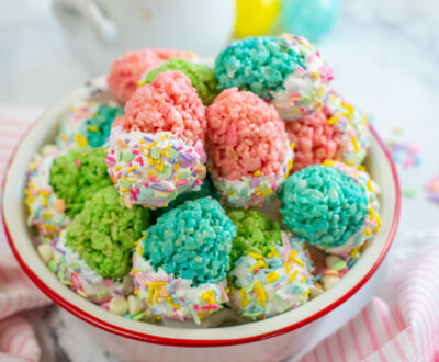 easter egg rice krispie treats
