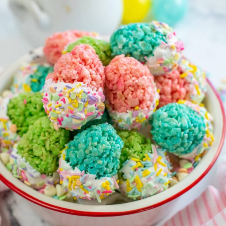 easter egg rice krispie treats
