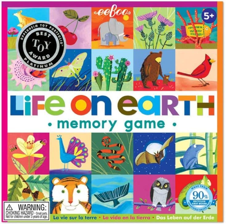 Image for eeBoo Life on Earth Memory Matching Game