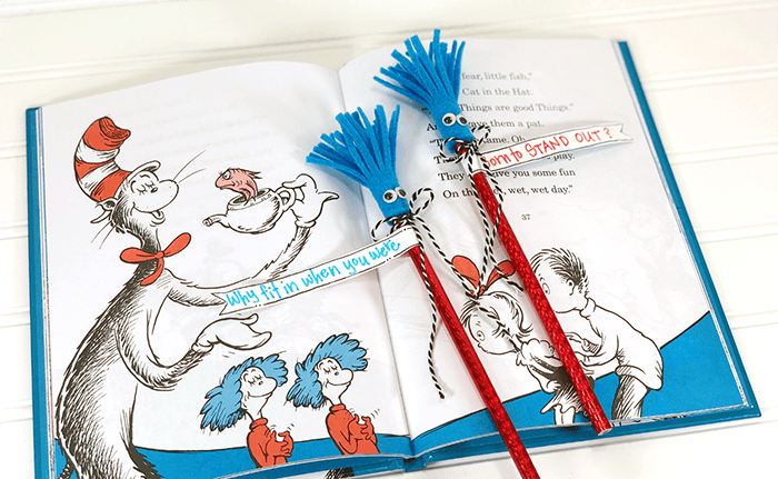 Image for Thing 1 and Thing 2 Pencil Craft For Dr Seuss Fans