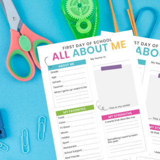 All About Me School Questionnair