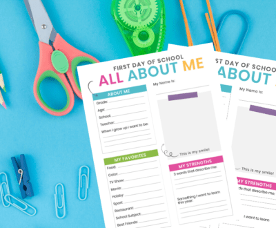 All About Me School Questionnair