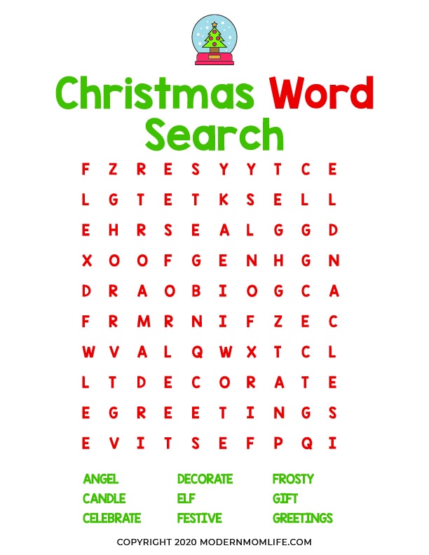 Christmas Word Search