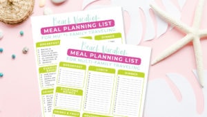 beach vacation meal planning