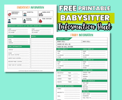 Babysitter Sheets (