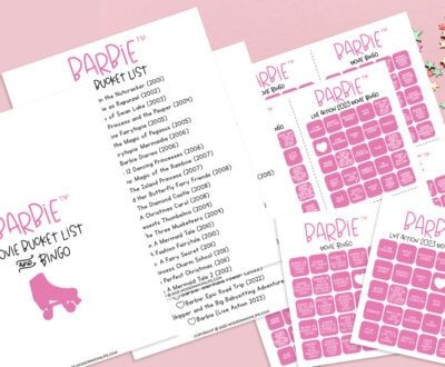 FREE Printable Barbie Bingo Card Game