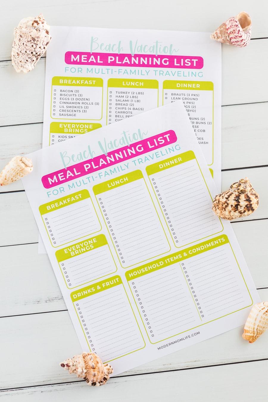 Beach Vacation Meal Planning For Multi Family Travel Modern Mom Life