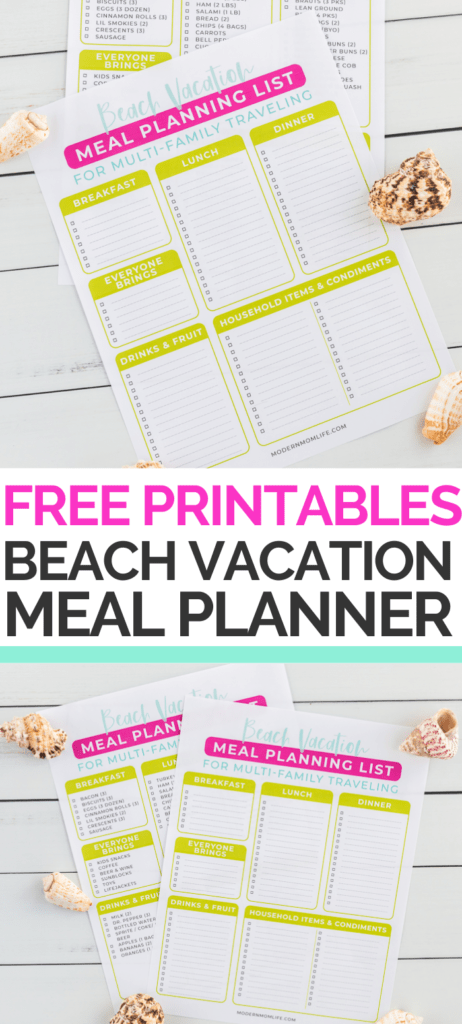 Beach Vacation Meal Planning for Multi-Family Travel - Modern Mom Life