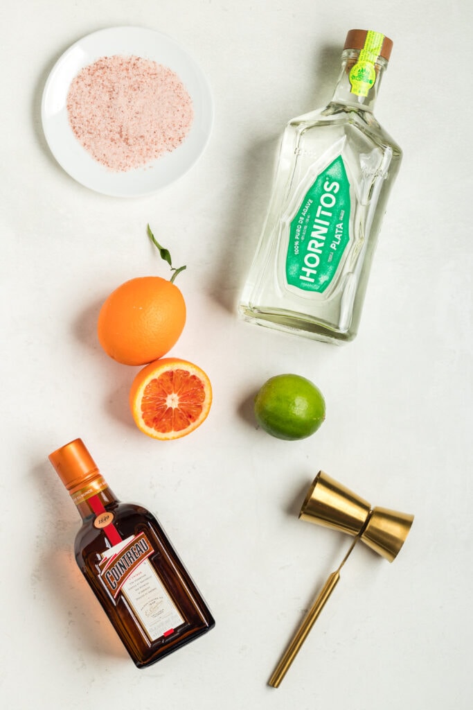 Ingredients for Blood Orange Margarita