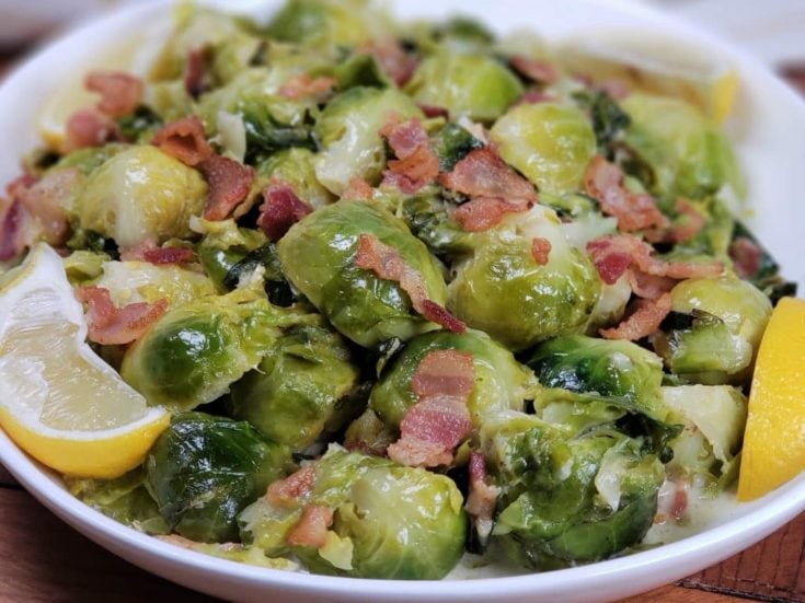 Image for Instant Pot Low Carb Brussels Sprouts Alfredo 