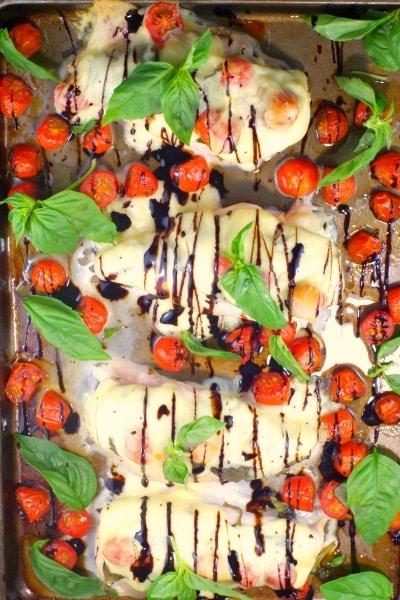 Image for Caprese Sheet Pan Chicken Breast (gluten-free)