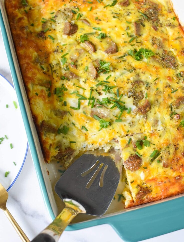 Image for Cheese and Sausage Baked Eggs