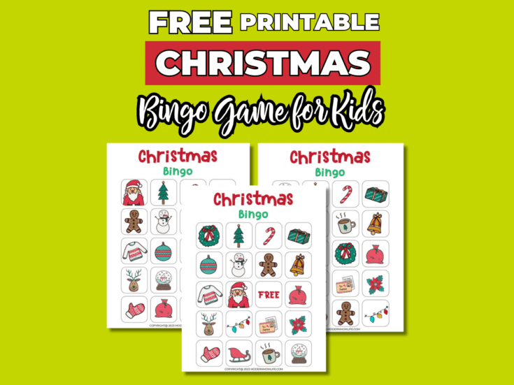 Christmas Bingo Game for Kids